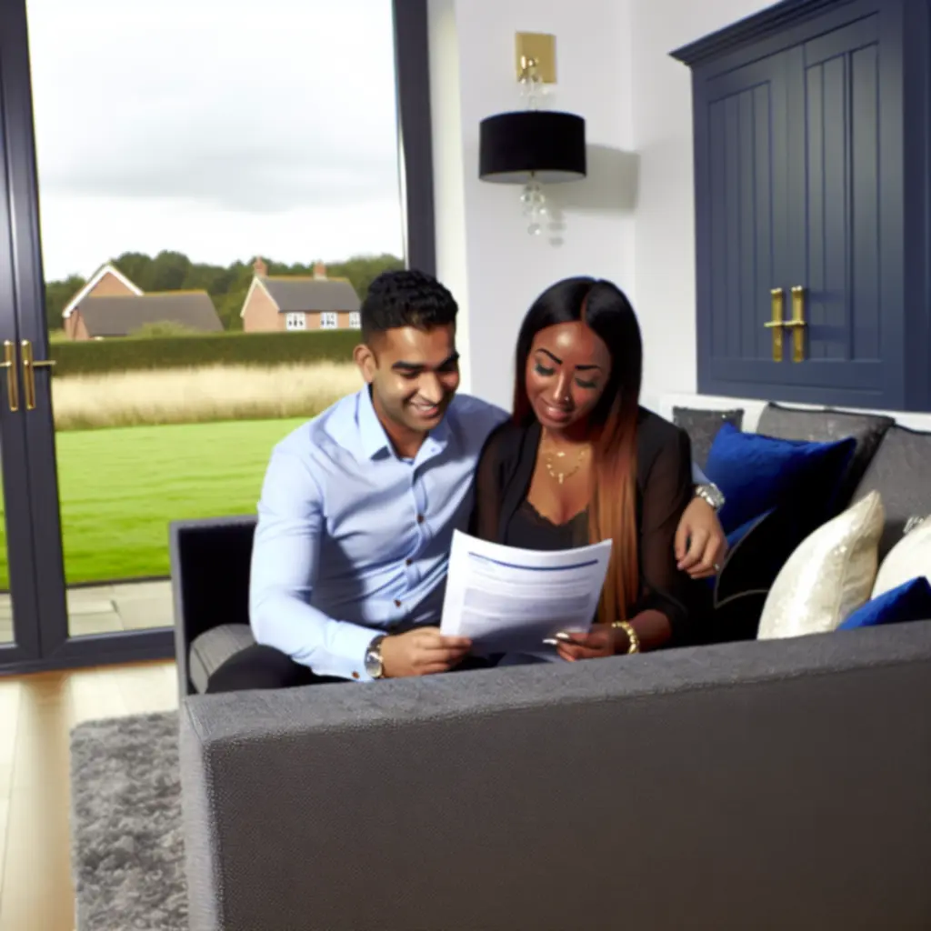 Happy couple celebrating after completing a property sale