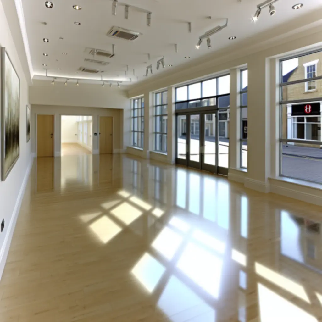 Stylish commercial interior suitable for retail or studio use in Ormskirk
